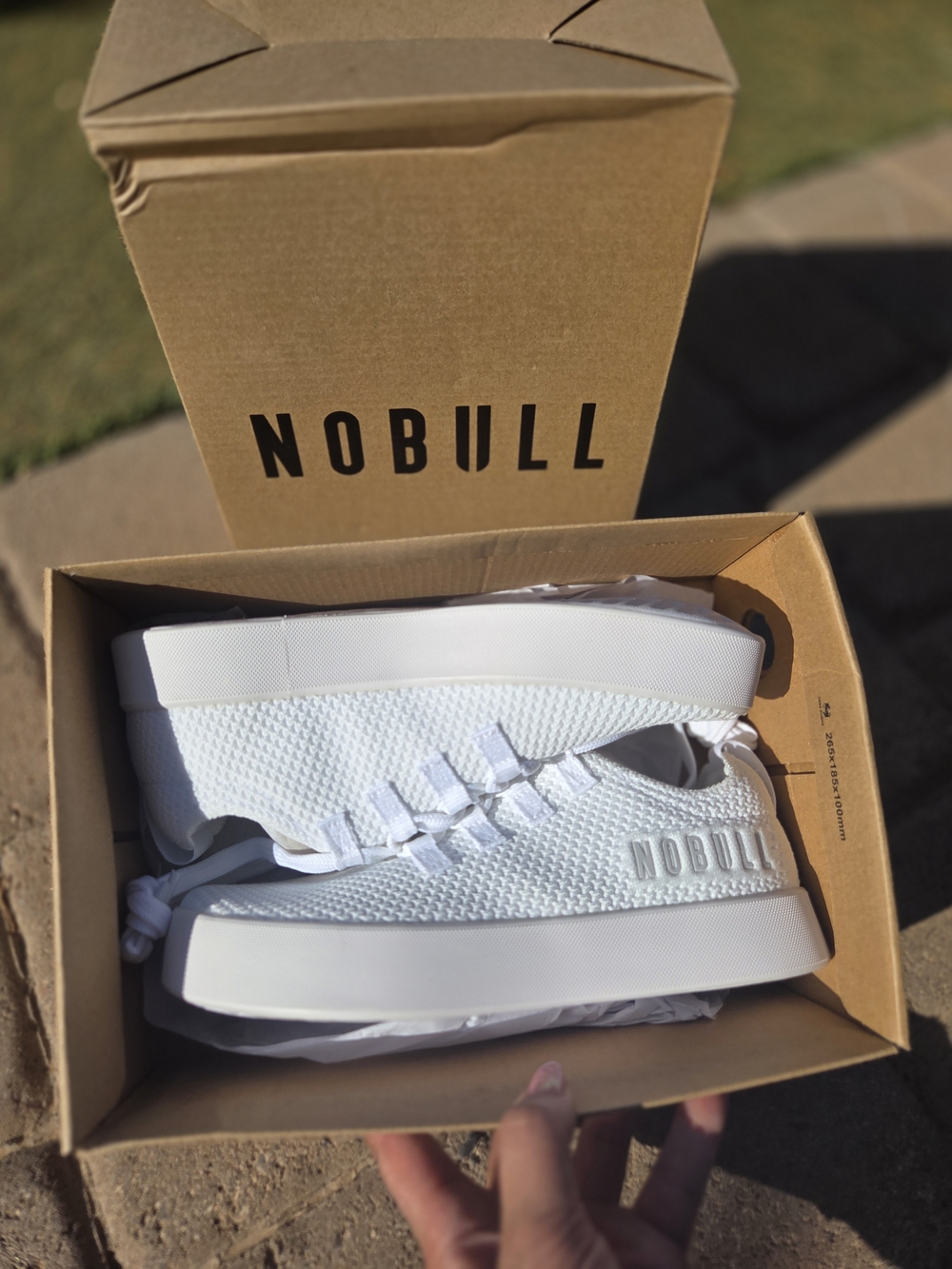 NOBULL Womens Recs Knit White Shoe